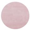 LIVONE Spiel- und Kinderteppich Happy Rugs Uni Rund rosa, 133 cm