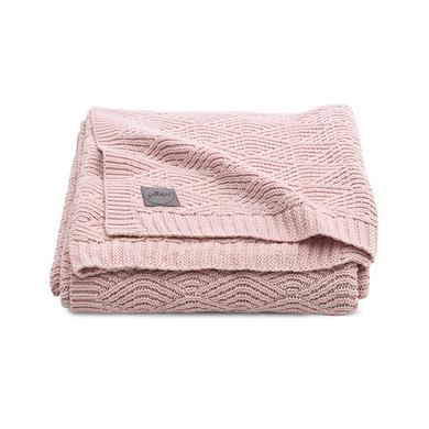 jollein Coperta in maglia River knit pale pink 75 x 100 cm