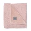 jollein Strickdecke River knit pale pink coral fleece 100 x 150 cm