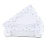 babybay ® gniazdo mesh piqué Original white stars pearl grey 149x25 cm