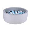 knorr® toys Piscina di palline soft - Cosy geo grey incl. 300 palline creme/grey/lightblue