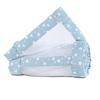 babybay® Nestje Mesh-Piqué Maxi, Boxspring en Comfort azuurblauw sterren wit 168x24 cm