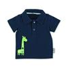 Sterntaler Polo-Shirt Giraffe marine