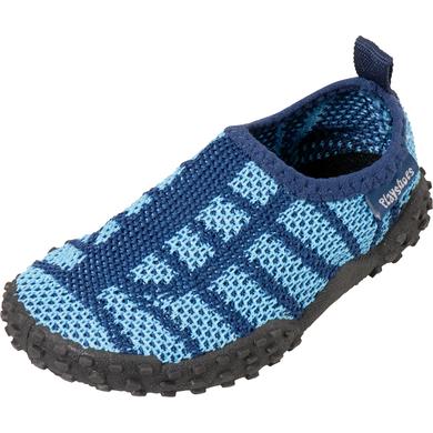 Playshoes strikket aqua marine sko / lyseblå