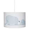 Lampa wisząca LIVONE Happy Style for Kids ELEPHANT FAMILY blue-grey/white