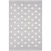 LIVONE leg og børnetæppe Happy Rugs Confetti sølvgrå / hvid, 120 x 180 cm