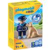 PLAYMOBIL® 1 2 3 Policjant z psem
