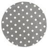 LIVONE dětský koberec Kids love Rugs CIRCLE stříbrná šedá / bílá 100 cm kulatá 