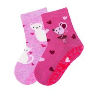 Chaussettes Antiderapantes Bebe Fille Et Garcon Roseoubleu Fr