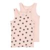 name it Tank Top 2 Pack Strawberry Cream 