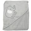 HÜTTE & CO hettehåndkle med hette grå 100 x 100cm