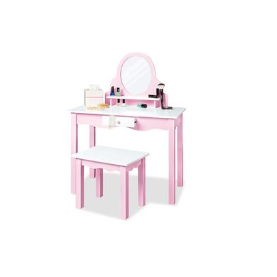 Pinolino Børnetoiletbord Jasmin inkl. skammel, pink