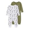 name it Schlafoverall 2er Pack Loden Green Dino