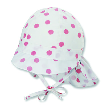 Sterntaler Schirmmütze mit Nackenschutz rosa