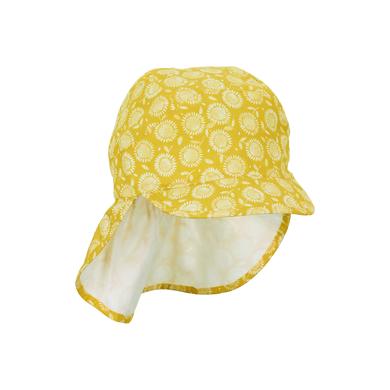 Sterntaler Schirmmütze mit Nackenschutz gelb