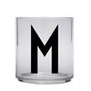 Design letters personalisiertes Trinkglas für Kinder Buchstabe M