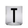 Design letters personalisiertes Trinkglas für Kinder Buchstabe T
