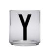 Design letters personalisiertes Trinkglas für Kinder Buchstabe Y