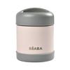 BEABA Beholder i rustfrit stål 300 ml i mørkegrå / lyserød