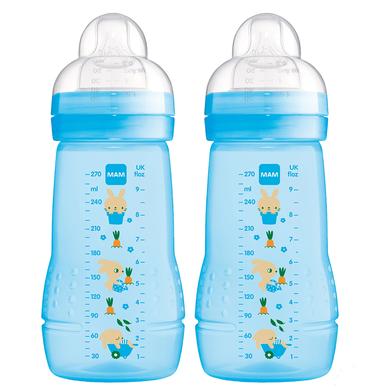 MAM Dětská láhev Easy Active 270 ml 0+ měsíců, zajíček, sada 2 ks