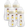 MAM Babyflasche Easy Active™ 270 ml, Biene/ Igel im Viererpack 

