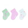 Sterntaler Dětské ponožky 3-pack butterflies pink 