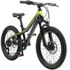 "bikestar børnecykel aluminium hardtail Mountaincykel 20 "", sort / gul"