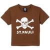 St. Pauli Koszulka dla dzieci Czaszka brązowa