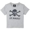 St. Pauli T-shirt til børn kranium grå