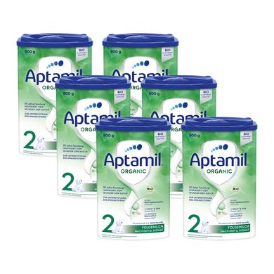 Aptamil Bio Folgemilch ORGANIC 2 6 x 800 g nach dem 6. Monat