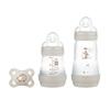 MAM Baby Bottle Easy Start Anti Colic-Elements Starter Set S Bunny w kolorze szarym