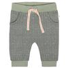 STACCATO Hose soft olive gemustert