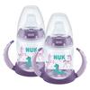 NUK Drinkfles First Choice + met temperatuur Control , 150ml in paars, in een dubbele verpakking