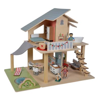 Spielzeug/Puppen: eichhorn Eichhorn Puppenhaus mit Möbeln