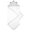emma &amp; noah håndklæde med hætte, diamanter grå 80 x 80 cm 