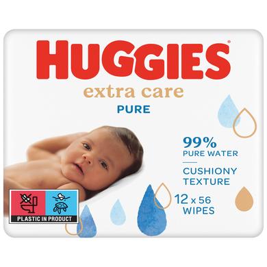 Image of Huggies Salviette umide Pure Extra Care 12 x 56 salviette