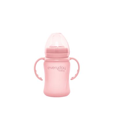 everyday Baby Biberon di vetro per bambini Heathy+ Sippy Cup, 150 ml in rosa