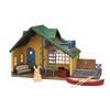Sylvanian Families ® Set de regalo Cabaña de madera con tejado verde 