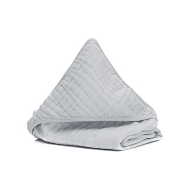 fillikid Badehåndklæde med hætte lysegrå 75 x 75 cm