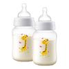 Philips Avent Babyflasche Anti-Kolik, 260 ml, 2 Stück Giraffe