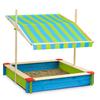 John® Sand box barevný se střechou zelený/modrý