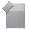 Einel Ložní prádlo šedé melanžové pruhované 100 x 135 cm 
