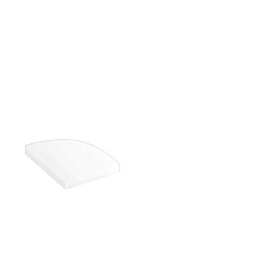 Alvi ® Rejsesengemadras rullet hvid 60 x 120 cm
