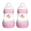 MAM Babyflasche Easy Start Anti-Colic 160 ml, Tiger 2 Stück rosa