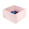 MISIOO Piscina de bolas cuadradas Smart con 200 bolas, rosa
