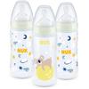 NUK Zestaw 3 butelek First Choice Plus Night 300 ml Koala/żółty