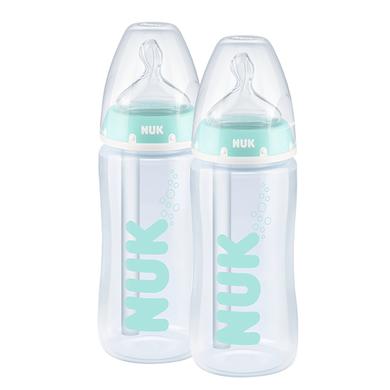 NUK Babyflasche First Choice⁺ Anti-Colic 300 ml, Temperature Control im Doppelpack