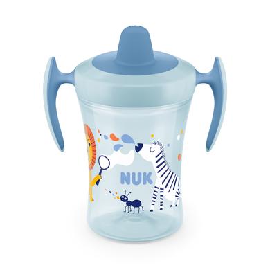 NUK Trainer Cup 230ml blød tud, lækagesikker fra 6 måneder blå