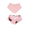 Wal kiddy  Sciarpa a triangolo Happy Rabbit s old pink 2-pack