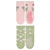 Sterntaler ABS sokker dobbeltpakke kat og blomster pink